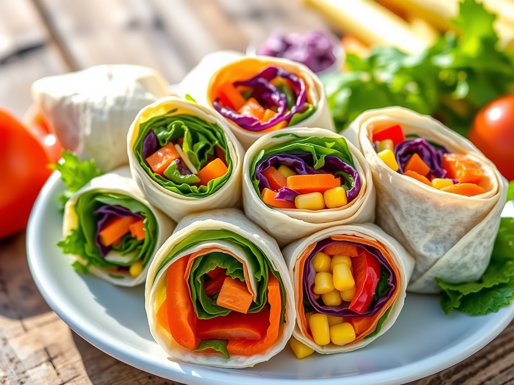 Colorful Veggie Wraps: A Fun Way to Add More&nbsp;Greens